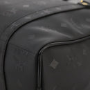 MCM Vicetos Logogram Shoulder Bag PVC Black Auth 104709-14