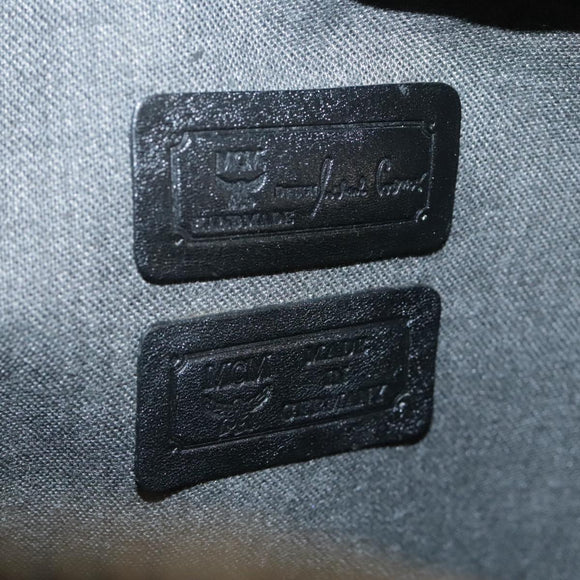 MCM Vicetos Logogram Shoulder Bag PVC Black Auth 104709