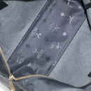 MCM Vicetos Logogram Shoulder Bag PVC Black Auth 104709-11