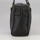 MCM Vicetos Logogram Shoulder Bag PVC Black Auth 104709-3