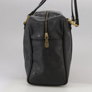 MCM Vicetos Logogram Shoulder Bag PVC Black Auth 104709-4