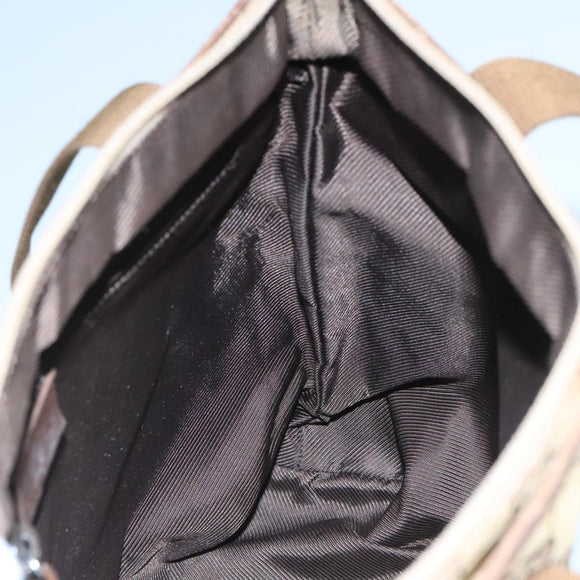 GUCCI GG Canvas Tote Bag Beige Silver 019 0402 Auth 104714