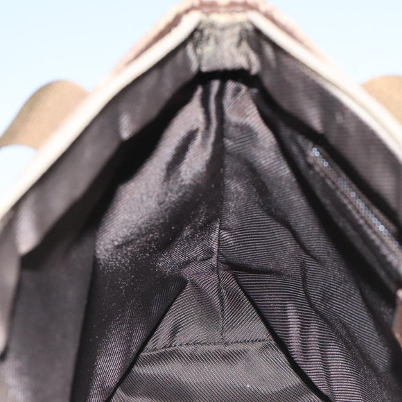 GUCCI GG Canvas Tote Bag Beige Silver 019 0402 Auth 104714