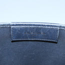 BALENCIAGA Navy Cabas S Tote Bag Canvas Leather Beige Black 339933 Auth 104736-17