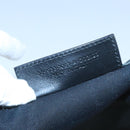 BALENCIAGA Navy Cabas S Tote Bag Canvas Leather Beige Black 339933 Auth 104736-12