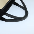 BALENCIAGA Navy Cabas S Tote Bag Canvas Leather Beige Black 339933 Auth 104736-7