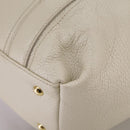 MCM Tote Bag Leather White Auth 104772-16