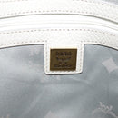MCM Tote Bag Leather White Auth 104772-17