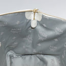 MCM Tote Bag Leather White Auth 104772-18