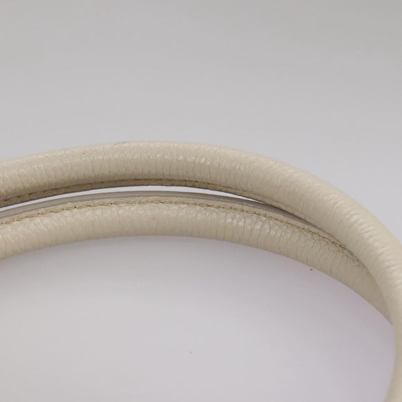 MCM Tote Bag Leather White Auth 104772