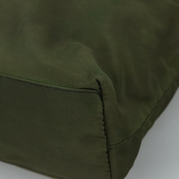 PRADA Tote Bag Nylon Khaki Auth 104864