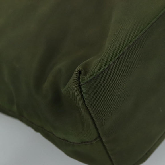 PRADA Tote Bag Nylon Khaki Auth 104864