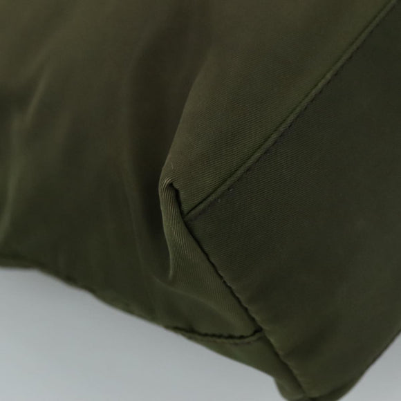 PRADA Tote Bag Nylon Khaki Auth 104864