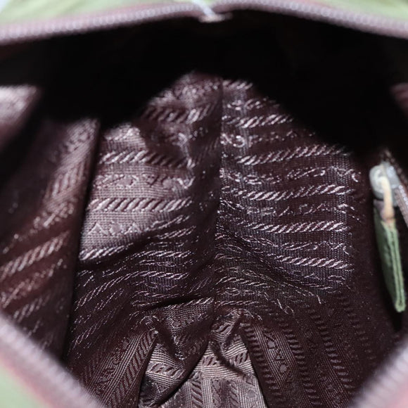 PRADA Tote Bag Nylon Khaki Auth 104864