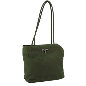 PRADA Tote Bag Nylon Khaki Auth 104864