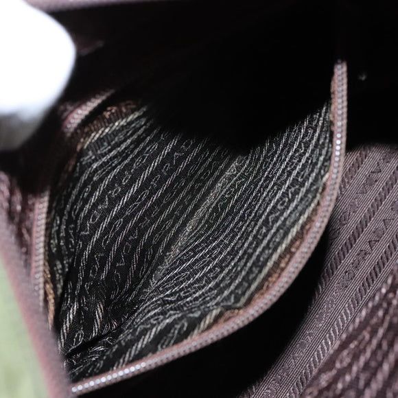 PRADA Tote Bag Nylon Khaki Auth 104864