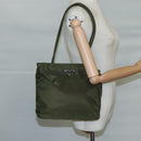 PRADA Tote Bag Nylon Khaki Auth 104864-22