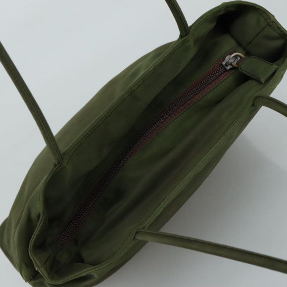 PRADA Tote Bag Nylon Khaki Auth 104864
