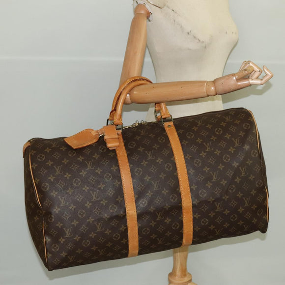 LOUIS VUITTON Monogram Keepall 60 Boston Bag M41422 LV Auth 104892