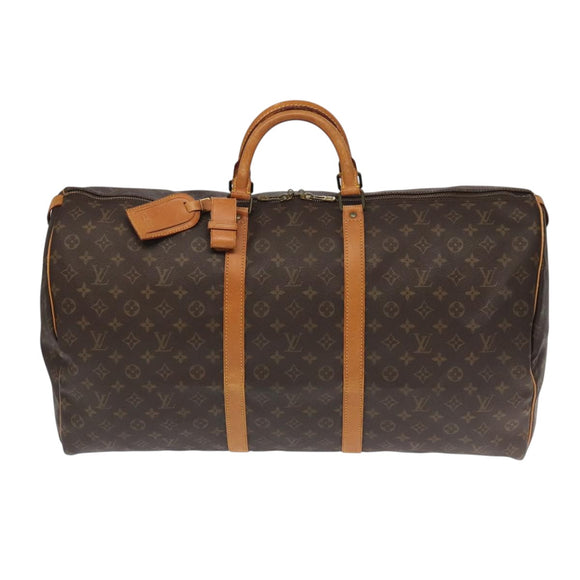 LOUIS VUITTON Monogram Keepall 60 Boston Bag M41422 LV Auth 104892