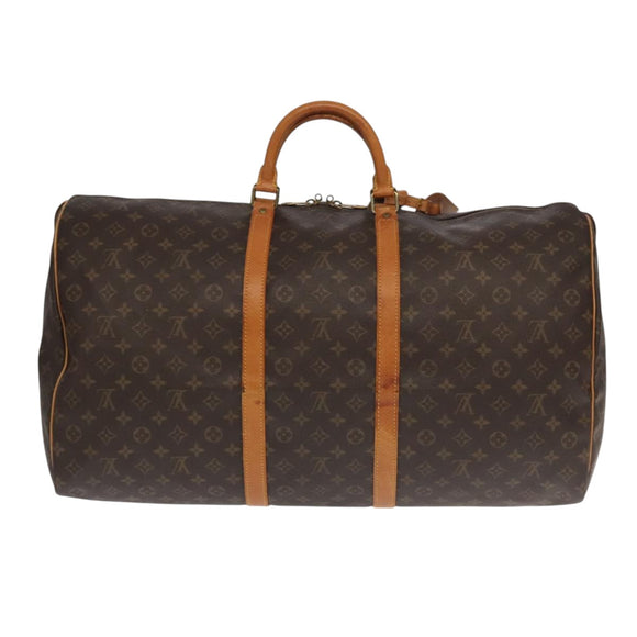 LOUIS VUITTON Monogram Keepall 60 Boston Bag M41422 LV Auth 104892