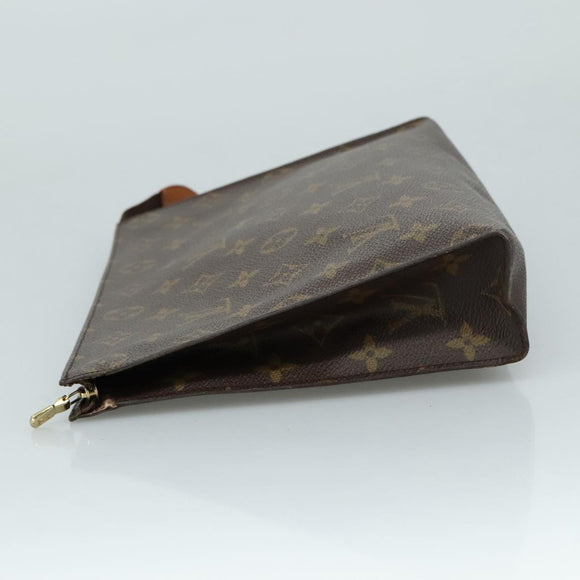 LOUIS VUITTON Monogram Poche Toilette 26 Pouch M47542 LV Auth 104900