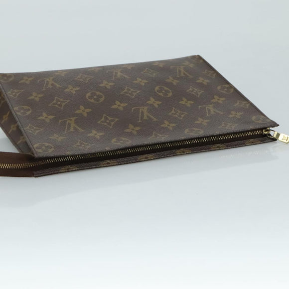 LOUIS VUITTON Monogram Poche Toilette 26 Pouch M47542 LV Auth 104900