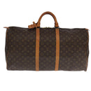LOUIS VUITTON Monogram Keepall 60 Boston Bag M41422 LV Auth 104918-13