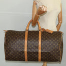 LOUIS VUITTON Monogram Keepall 60 Boston Bag M41422 LV Auth 104918-23