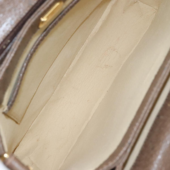 GUCCI Hand Bag Leather Brown 001 085 1368 Auth 104930