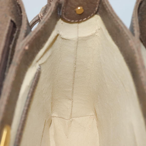 GUCCI Hand Bag Leather Brown 001 085 1368 Auth 104930