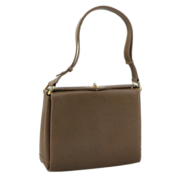 GUCCI Hand Bag Leather Brown 001 085 1368 Auth 104930