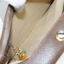 GUCCI Hand Bag Leather Brown 001 085 1368 Auth 104930-21