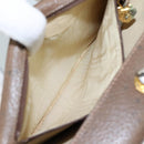 GUCCI Hand Bag Leather Brown 001 085 1368 Auth 104930-12