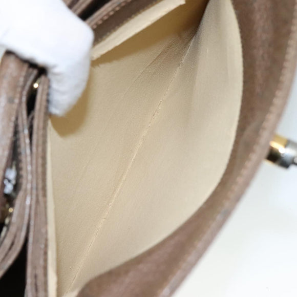 GUCCI Hand Bag Leather Brown 001 085 1368 Auth 104930