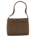 GUCCI Hand Bag Leather Brown 001 085 1368 Auth 104930-13