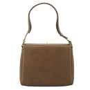 GUCCI Hand Bag Leather Brown 001 085 1368 Auth 104930-2