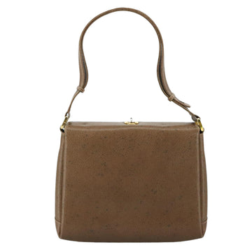 GUCCI Hand Bag Leather Brown 001 085 1368 Auth 104930 - 0