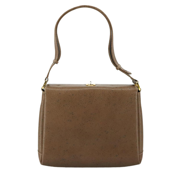 GUCCI Hand Bag Leather Brown 001 085 1368 Auth 104930