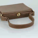 GUCCI Hand Bag Leather Brown 001 085 1368 Auth 104930-7