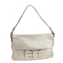 Salvatore Ferragamo Vala Shoulder Bag Leather Champagne Gold Auth 104964-1