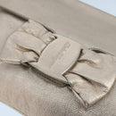 Salvatore Ferragamo Vala Shoulder Bag Leather Champagne Gold Auth 104964-14