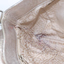 Salvatore Ferragamo Vala Shoulder Bag Leather Champagne Gold Auth 104964-18