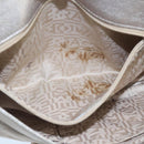 Salvatore Ferragamo Vala Shoulder Bag Leather Champagne Gold Auth 104964-19