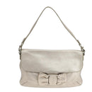 Salvatore Ferragamo Vala Shoulder Bag Leather Champagne Gold Auth 104964-2