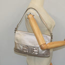 Salvatore Ferragamo Vala Shoulder Bag Leather Champagne Gold Auth 104964-21