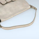 Salvatore Ferragamo Vala Shoulder Bag Leather Champagne Gold Auth 104964-7