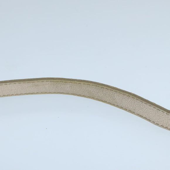 Salvatore Ferragamo Vala Shoulder Bag Leather Champagne Gold Auth 104964