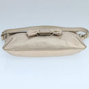 Salvatore Ferragamo Vala Shoulder Bag Leather Champagne Gold Auth 104964-9