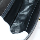 CHANEL Matelasse Shoulder Bag Lamb Skin Black Gold CC Auth 104998A-18